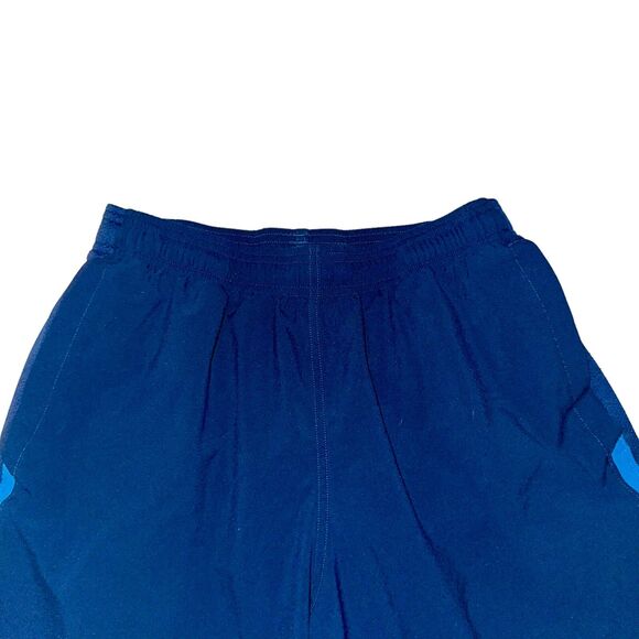 Under Armour Vintage Soccer Running Gym Workout Shorts Fitted Blue Small - Picture 6 of 9
